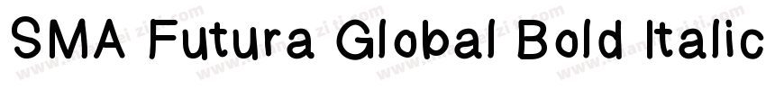 SMA Futura Global Bold Italic字体转换